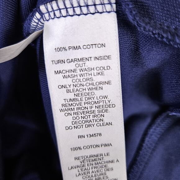 Vineyard Vines Boys Half Zip Pullover Deep Bay Blue Lightweight Sweatshirt XL 18 - Picture 13 of 13